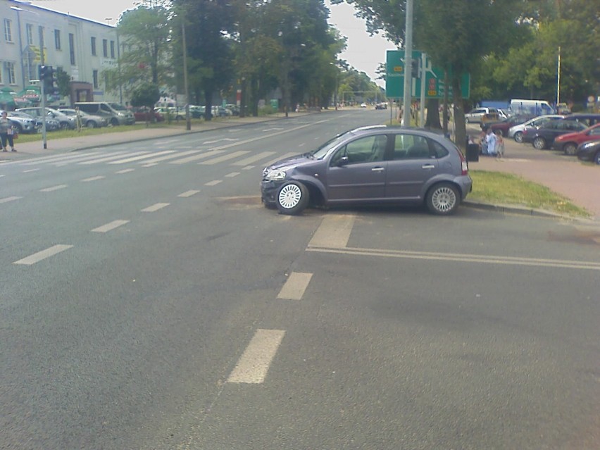 Wypadek na skrzyżowaniu przy Kauflandzie