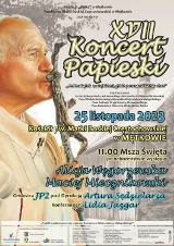 Mętków. XVII Koncert Papieski w parafii pw. MB Częstochowskiej. Wystąpią Alicja Węgorzewska i Maciej Miecznikowski 