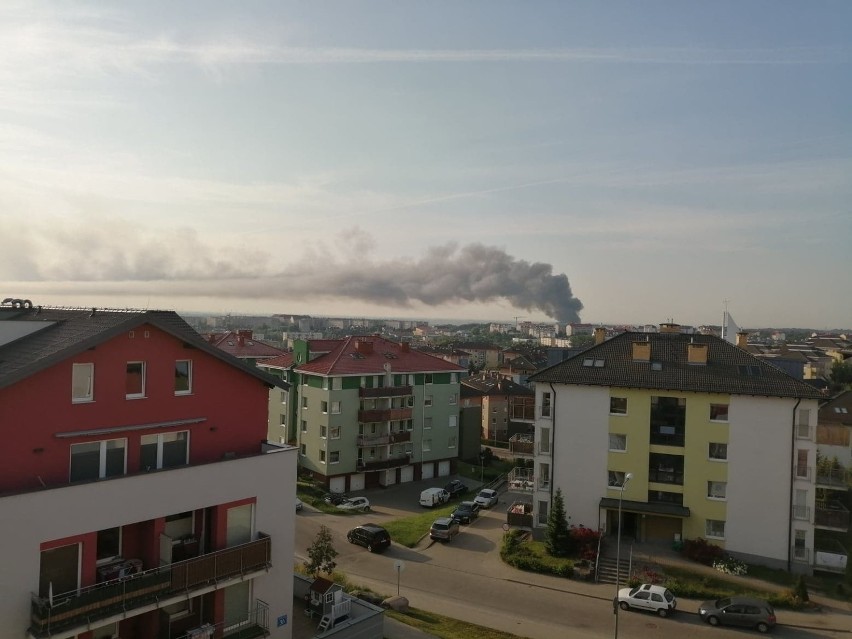 Pożar hali na Trakcie św. Wojciecha w Gdańsku [26.06.2019]