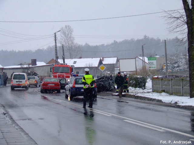 Pechowy zakręt. Fot. P. Andrzejak