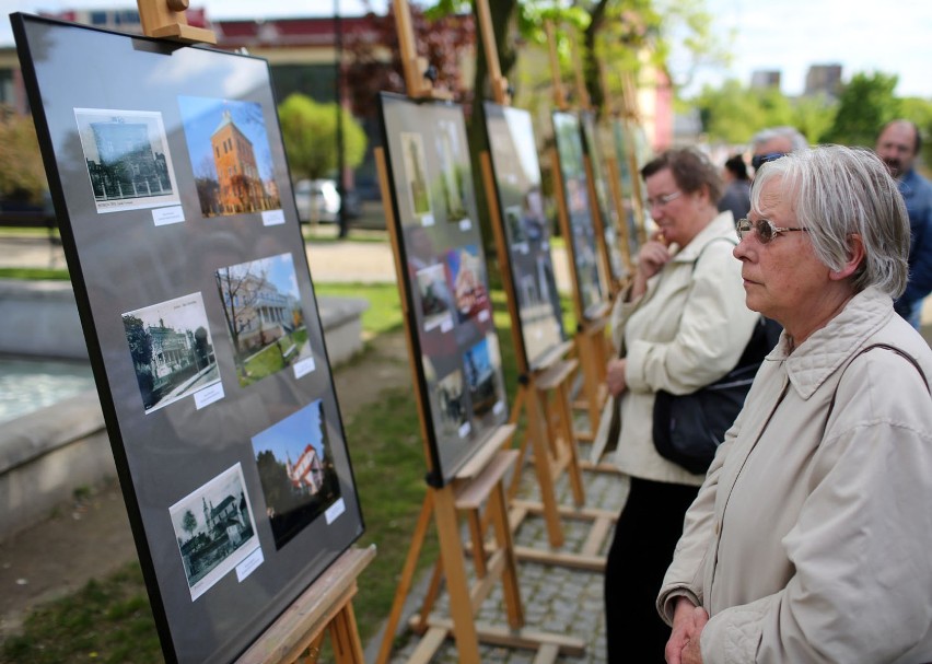 "Piotrków wczoraj i dziś" okiem seniorów. Zobacz plenerową wystawę OEA w Piotrkowie