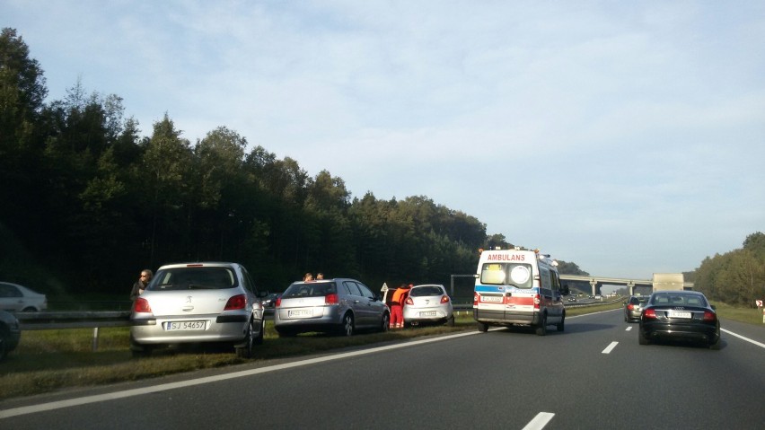 Wypadek na autostradzie  A4 w Mysłowicach [ZDJĘCIA]