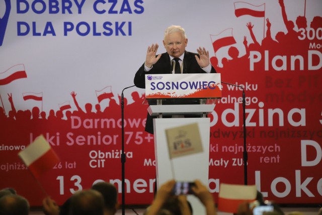 Jarosław Kaczyński w Sosnowcu na konwencji Prawa i Sprawiedliwości