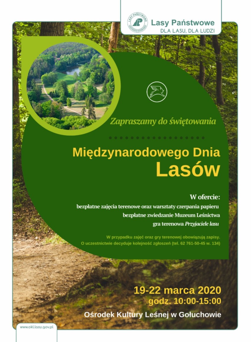 Ośrodek Kultury Leśnej w Gołuchowie zaprasza do wspólnego świętowania Międzynarodowego Dnia Lasów