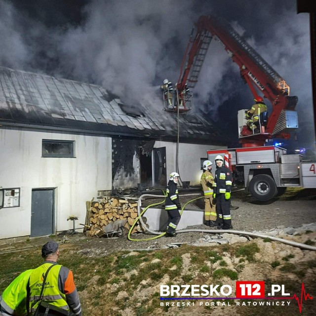 Pożar budynku mieszkalnego w Łoniowej (gm. Dębno), 22/23.03.2022