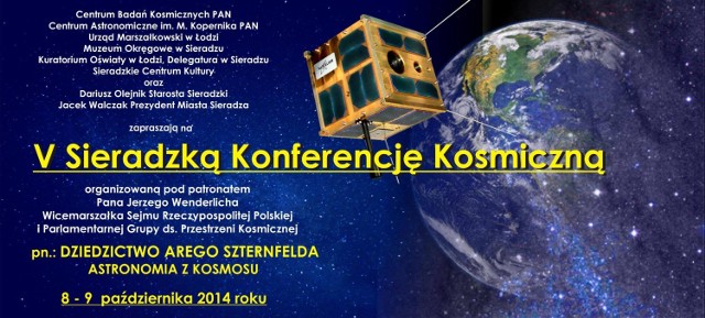 Sieradzka Konferencja Kosmiczna 2014 rusza w środę 8 października. Potrwa dwa dni