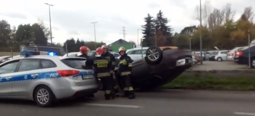 Karambol w Sosnowcu na zakręcie mistrzów w Sosnowcu