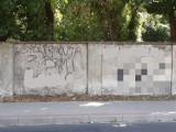 Akty wandalizmu w Gackach i Laskowicach. Popisano mur parku i bramę OSP