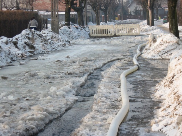 Tak wyglądała ulica Zdrojowa w środę.