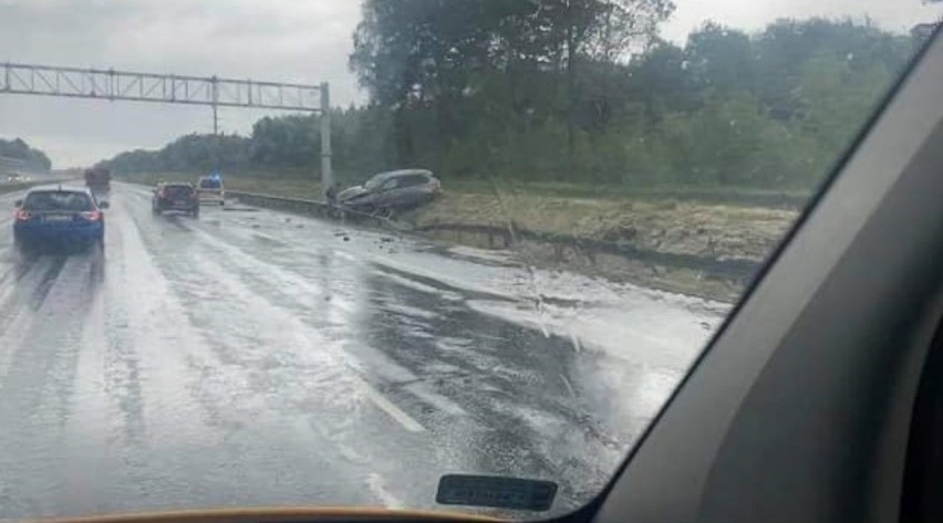 Na autostradzie A1 pomiędzy węzłami Rybnik i Żory doszło do...
