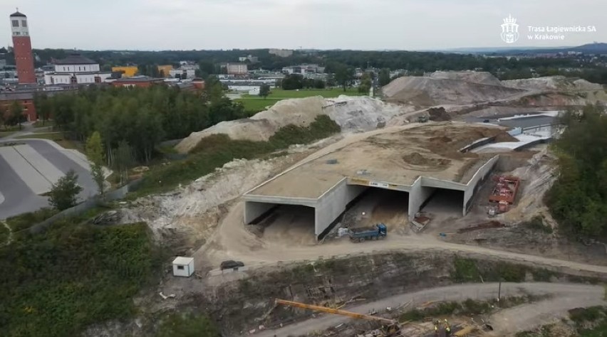 Trasa Łagiewnicka. Powstaje drugi tunel tramwajowy w Krakowie ZDJĘCIA]