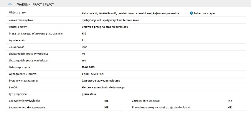 Tak wygląda lista najnowszych ofert pracy w województwie...