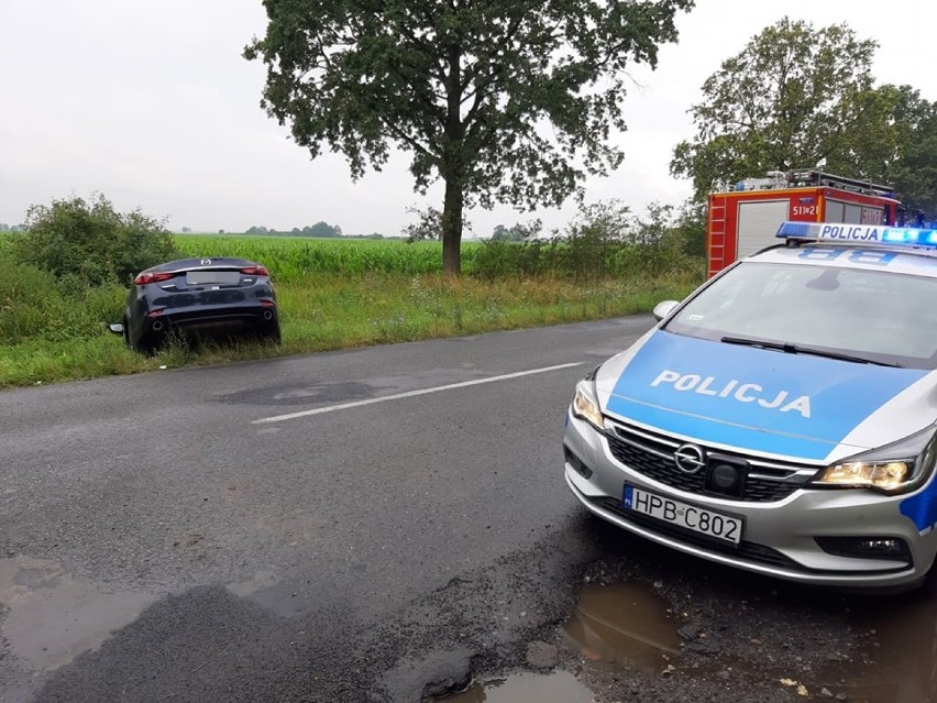 Wypadek dwóch pojazdów niedaleko Nowoszyc (FOTO)