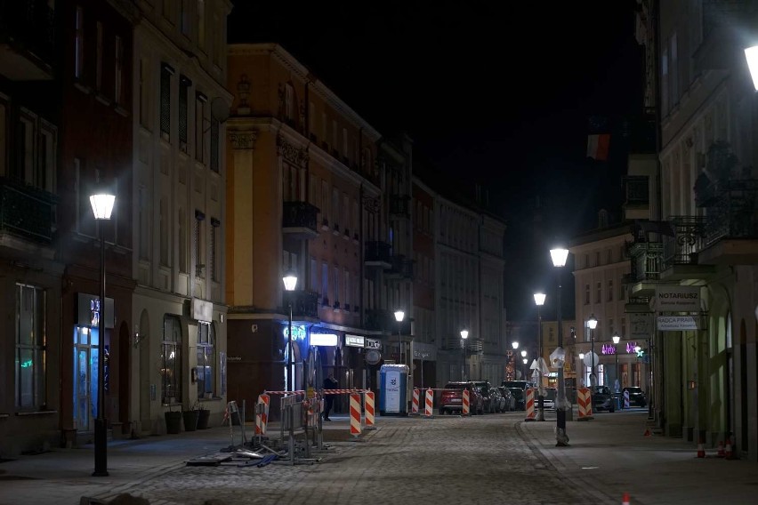 Nowe oświetlenie ulicy Zamkowej w Kaliszu