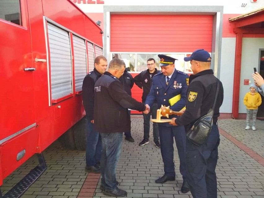 Piękny gest przyjaźni od strażaków z gminy Wolsztyn w stronę ich kolegów z Ukrainy