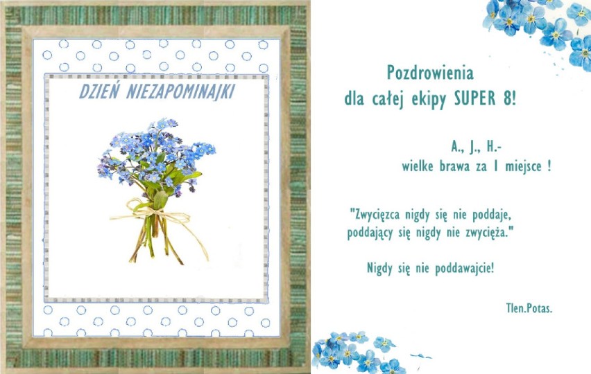Uczniowie uczcili Święto Polskiej Niezapominajki wykonując piękne fotografie i przygotowując prace plastyczne