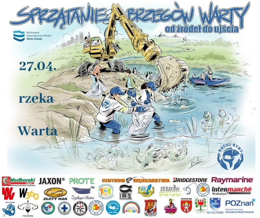 Akcja sprzątania brzegów Warty - 27.04.2019
