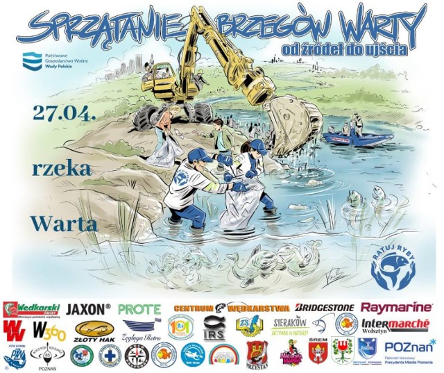 Akcja sprzątania brzegów Warty - 27.04.2019