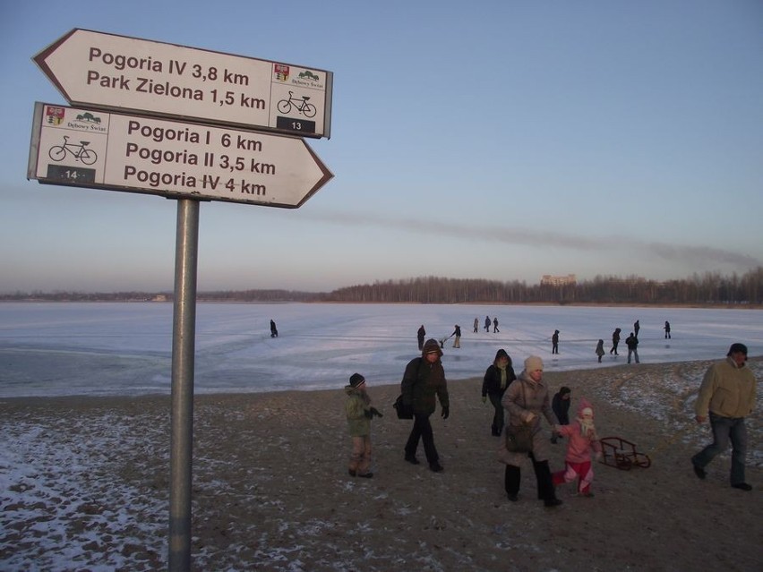 Dąbrowa Górnicza: Pogoria skuta lodem [ZDJĘCIA]