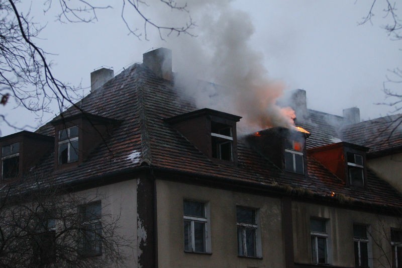 Poznań: Pożar na Chartowie [ZDJĘCIA]