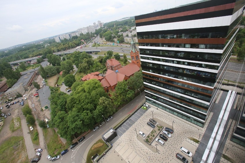 Katowice z dachu biurowców Silesia Business Park