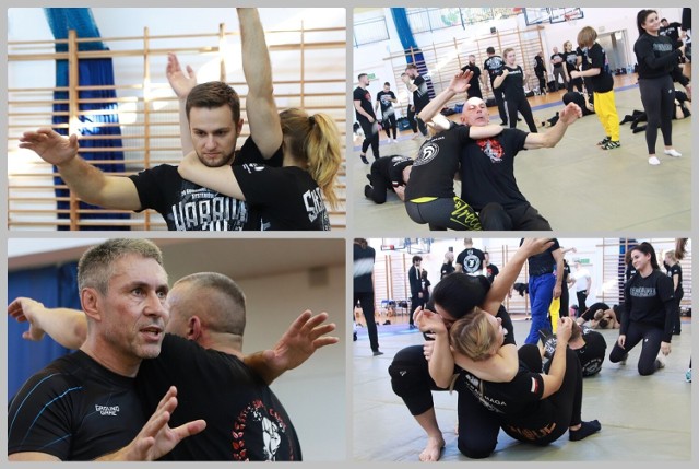 24-godzinny trening krav maga i innych sztuk walki Warrior 24 w sali gimnastycznej Szkoły Podstawowej nr 12 we Włocławku.