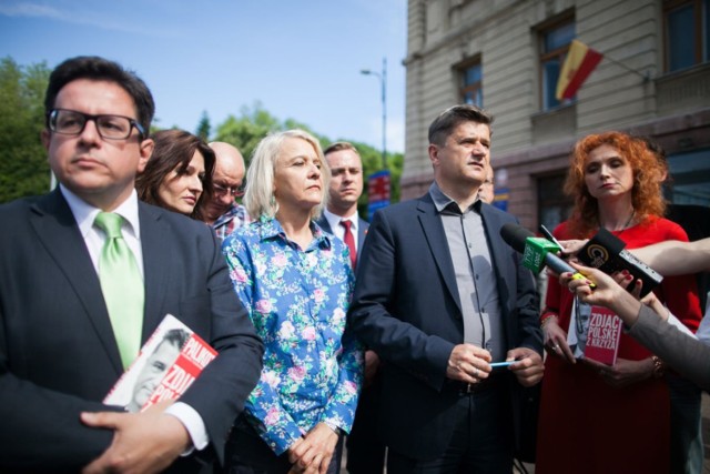 We wtorek do Łodzi przyjechał Janusz Palikot, a Twój Ruch zaprezentował swoich kandydatów do Parlamentu Europejskiego.