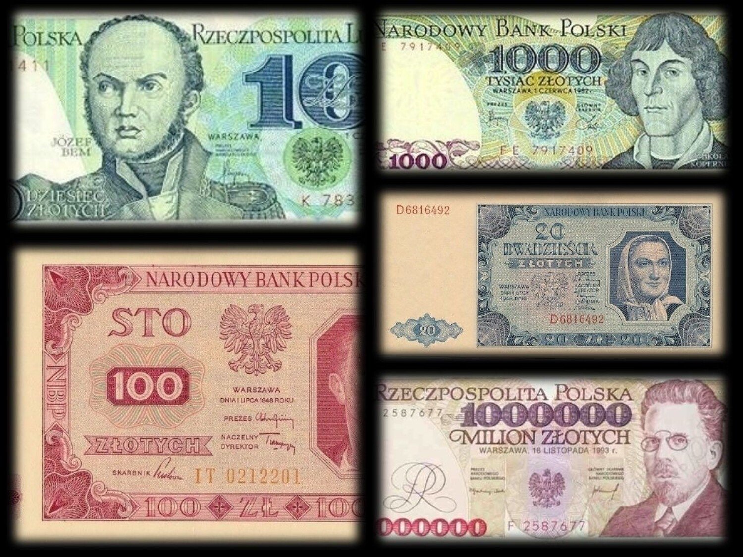 Tak wyglądały polskie banknoty Pamiętacie je jeszcze? | Będzin Nasze