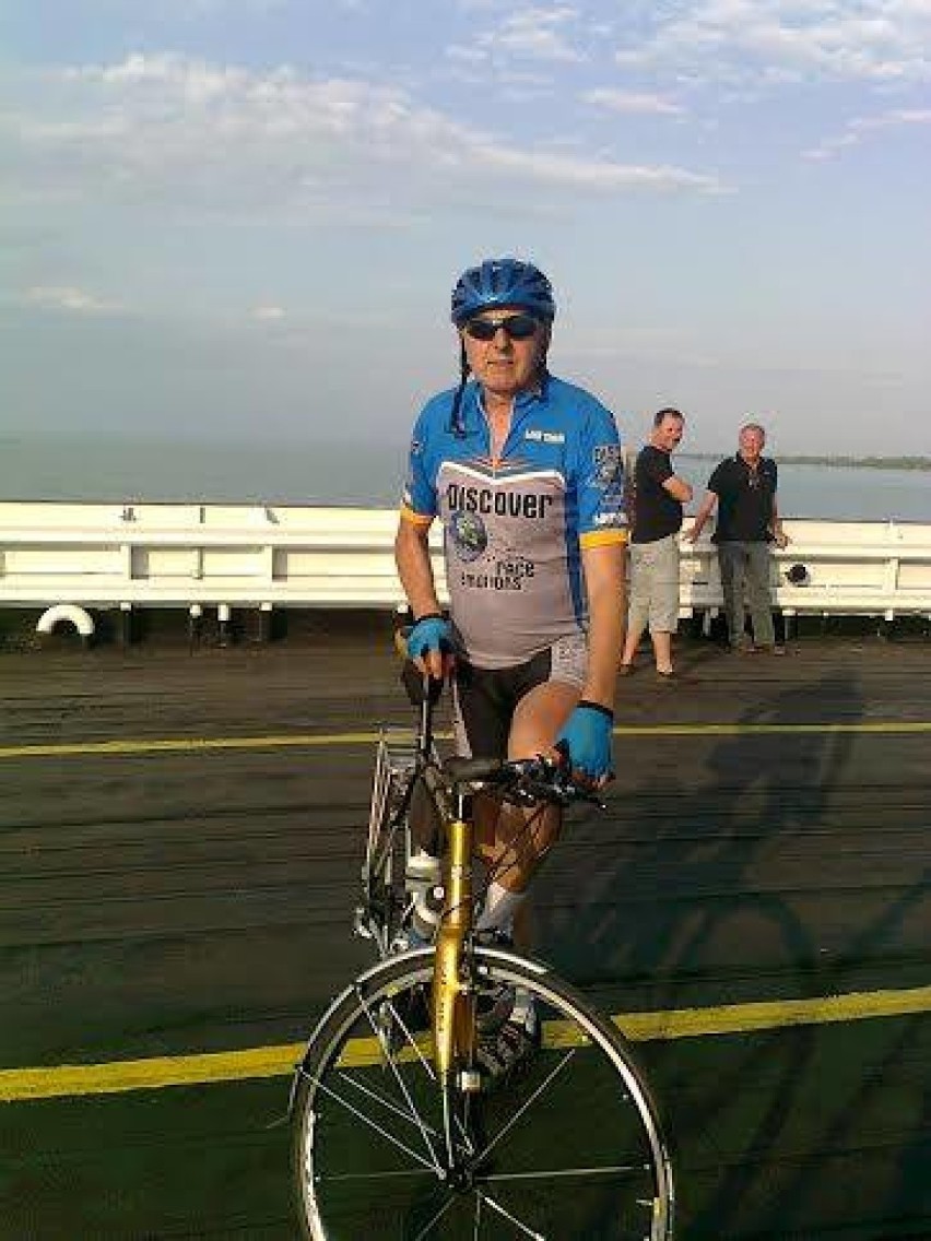 Tadeusz Garncarz na rowerze podbił Balaton! Przejechał 1500 km