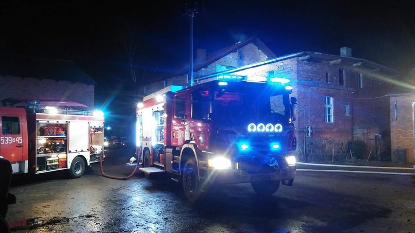 Nocny pożar domu mieszkalnego w gminie Raszków [FOTO]