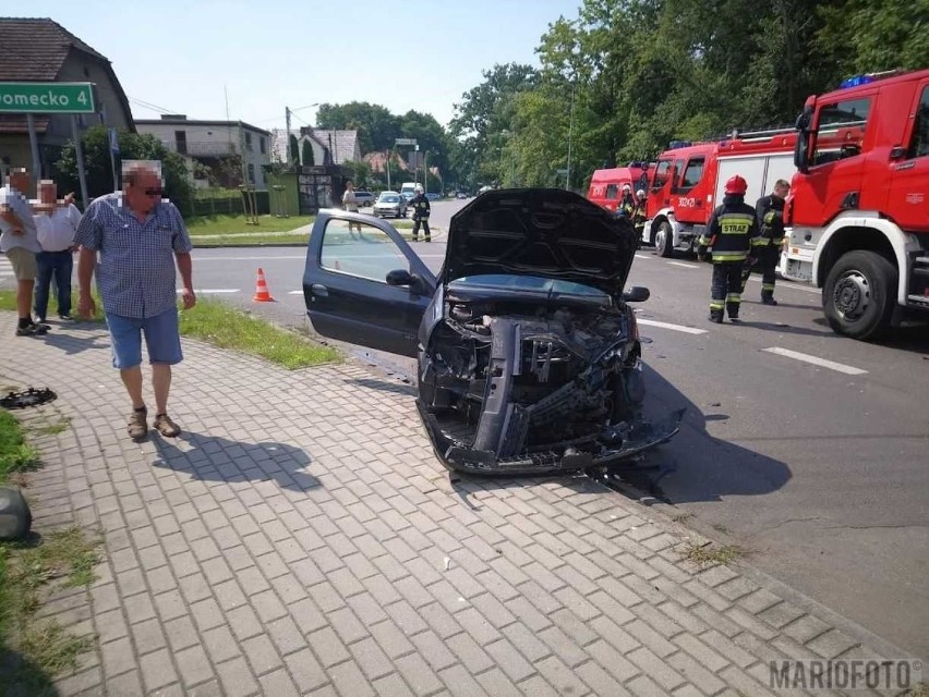 Wypadek w Opolu-Chmielowicach.