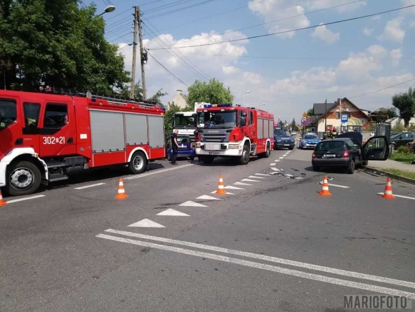 Wypadek w Opolu-Chmielowicach.