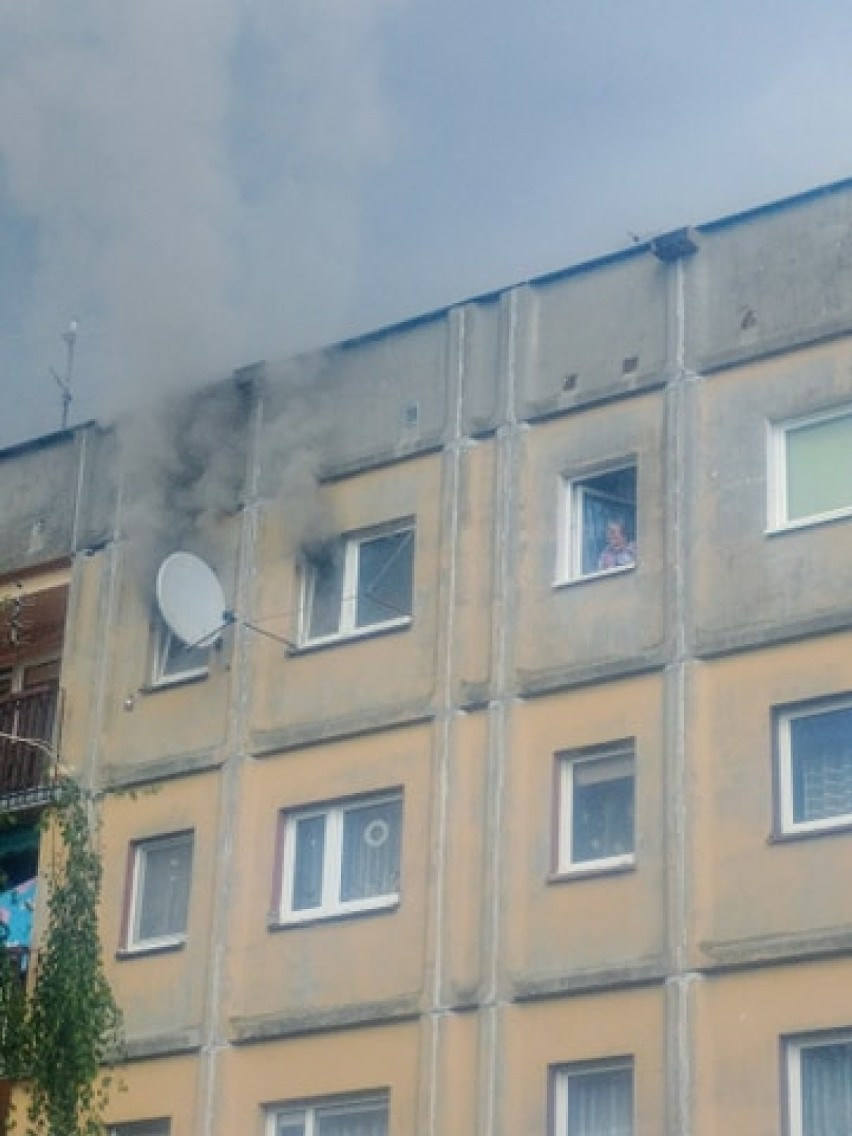 Pożar w budynku mieszkalnym w Bierutowie       