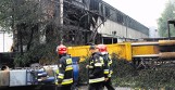 20 wozów strażackich gasiło pożar po wybuchu zbiorników z gazem w Chebziu