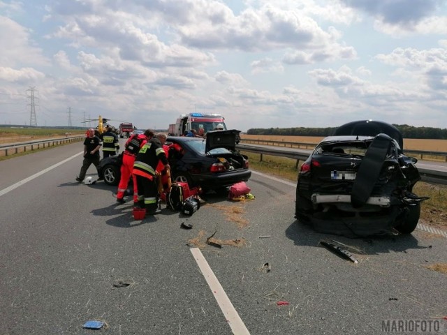 Wypadek na autostradzie A4 - 210 km