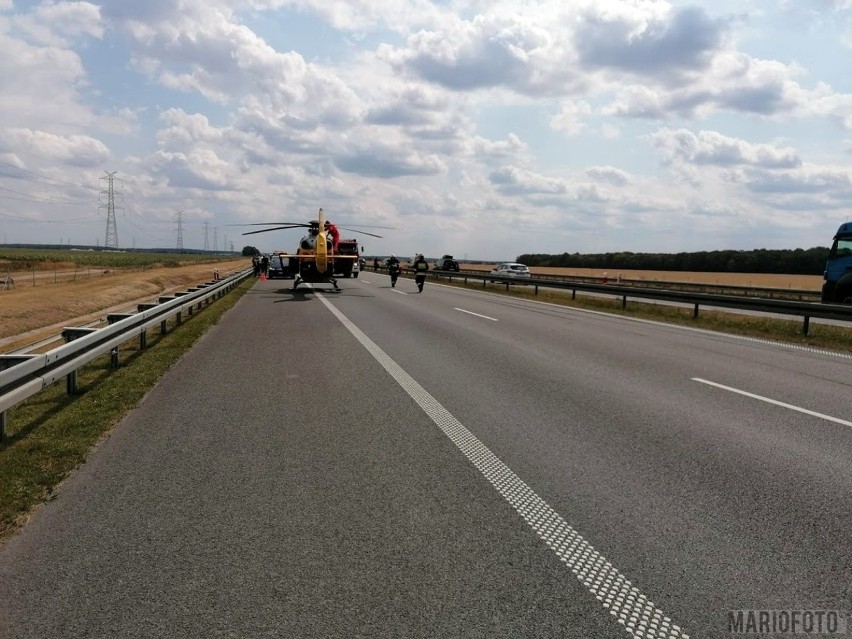 Wypadek na autostradzie A4 - 210 km