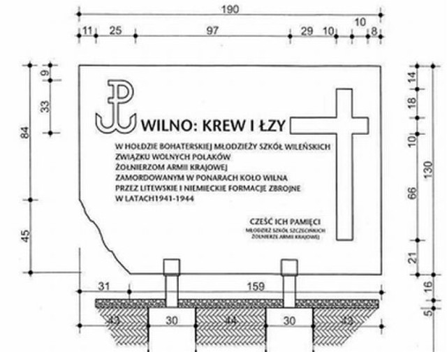 Monument ma upamiętnić ofiary mordu dokonanego w Ponarach koło ...