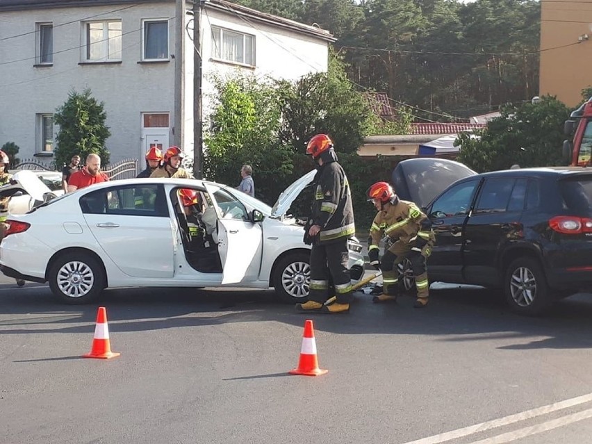 Wypadek miał miejsce przy skrzyżowaniu ulic Glinki i...