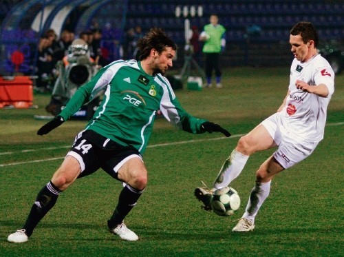 Bramkę dla Ruchu w meczu z GKS zdobył Wojciech Grzyb.