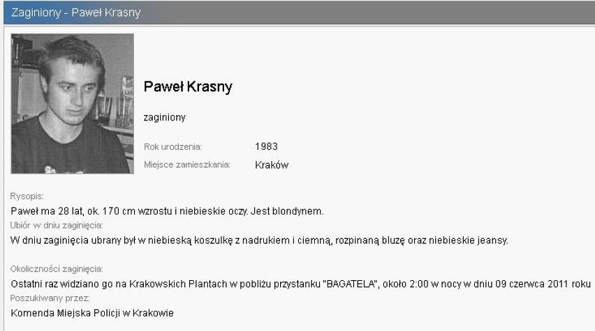 Zaginieni Kraków: Zobacz listę osób zaginionych! [ZDJĘCIA]