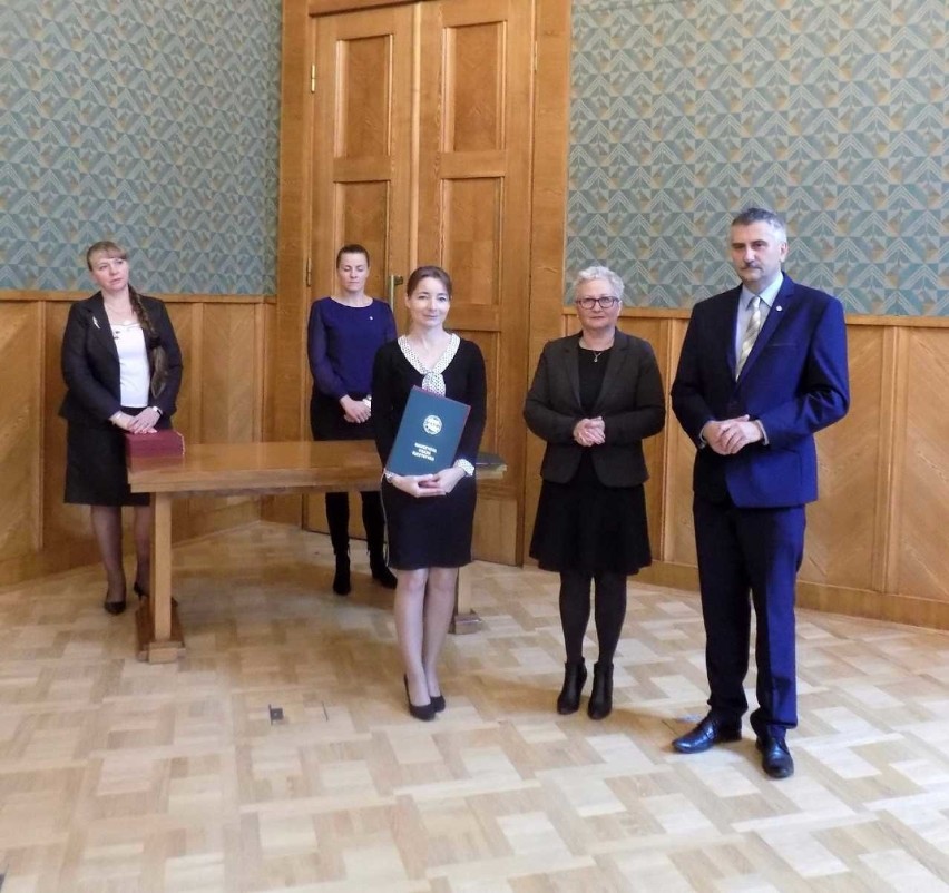 Agnieszka Marjańska nauczycielka SP w Stawkach uhonorowana w ministerstwie edukacji narodowej