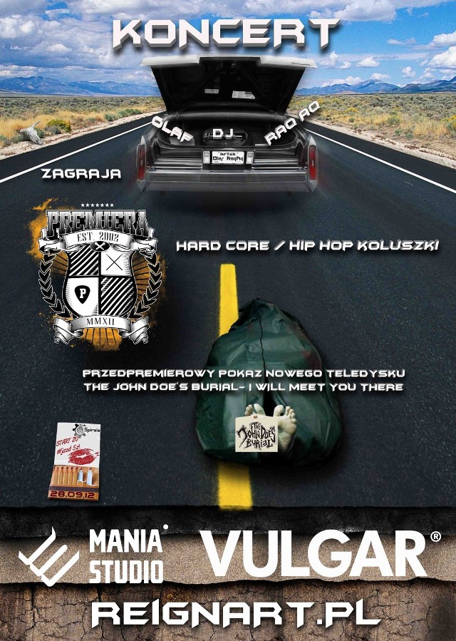 Plakat koncertu Vulgar@Premiera