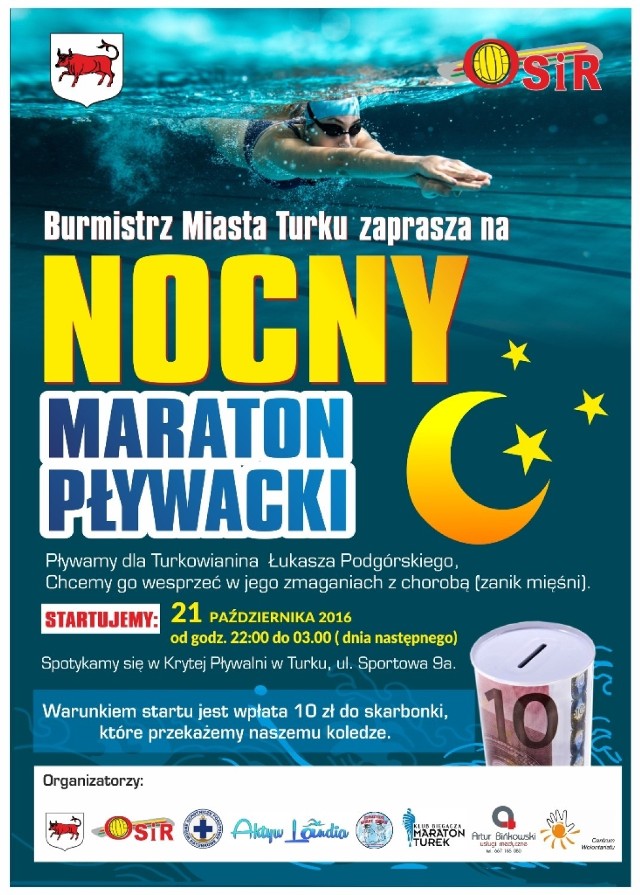 Nocny maraton pływacki w Turku