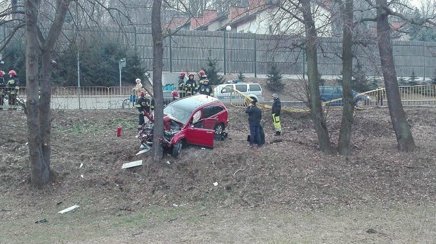 Zdarzenie miało miejsce na skrzyżowaniu ul. Wyszyńskiego i...