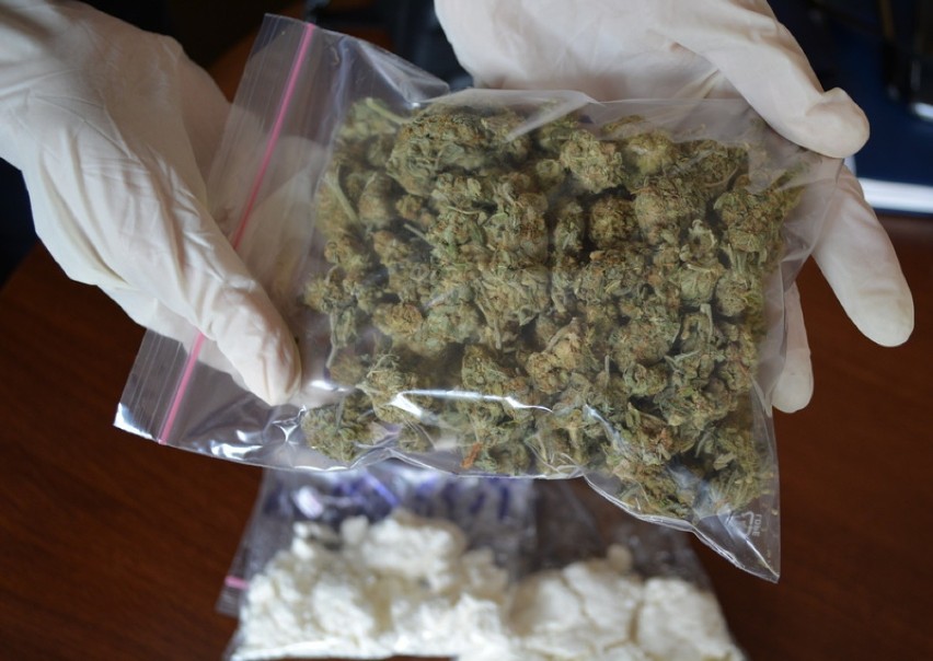 Policjanci z Leszna w mieszkaniu 40-latka znaleźli duże ilości narkotyków [ZDJĘCIA] 