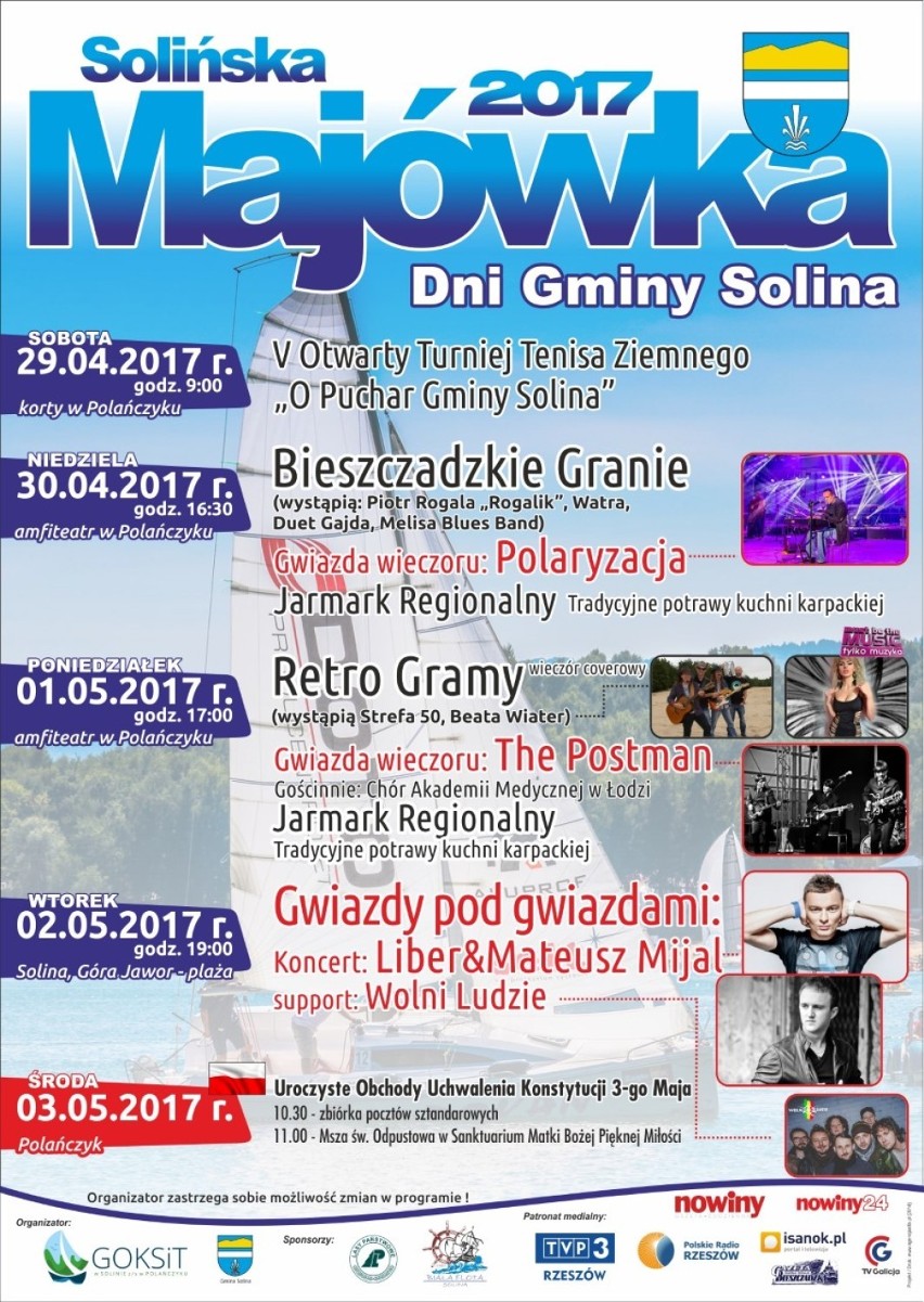 Majówka Solińska 2017
kiedy: 29 kwietnia - 3 maja

29...