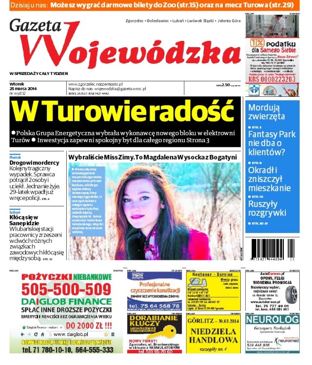 Gazeta Wojewódzka 25.03 - 31.03