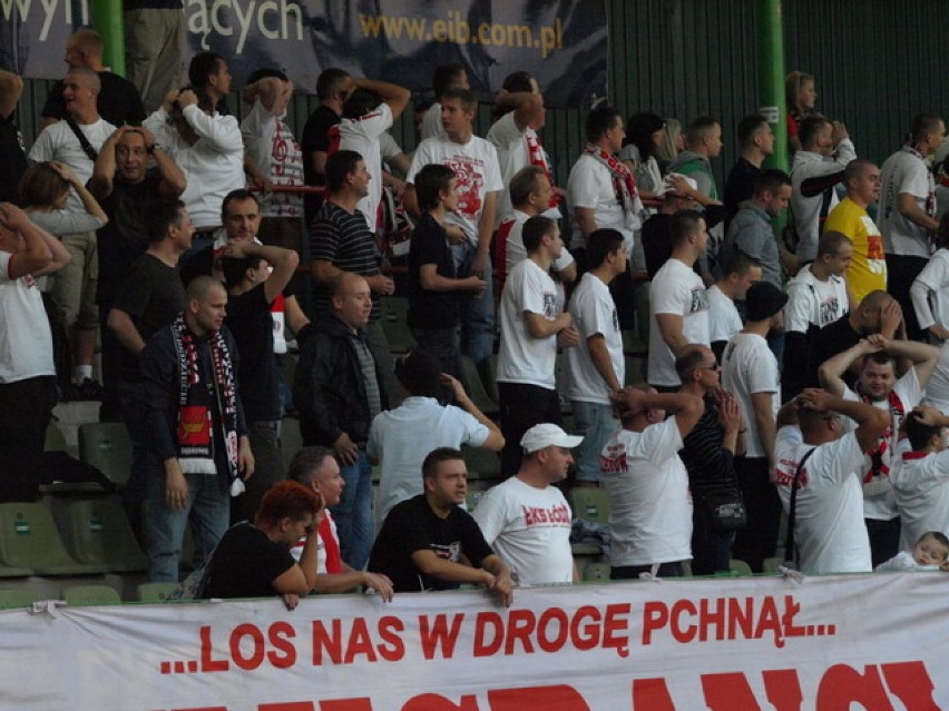 Tak dopingowali kibice ŁKS-u Łódź w meczu z Górnikiem Zabrze [zdjęcia+wideo]