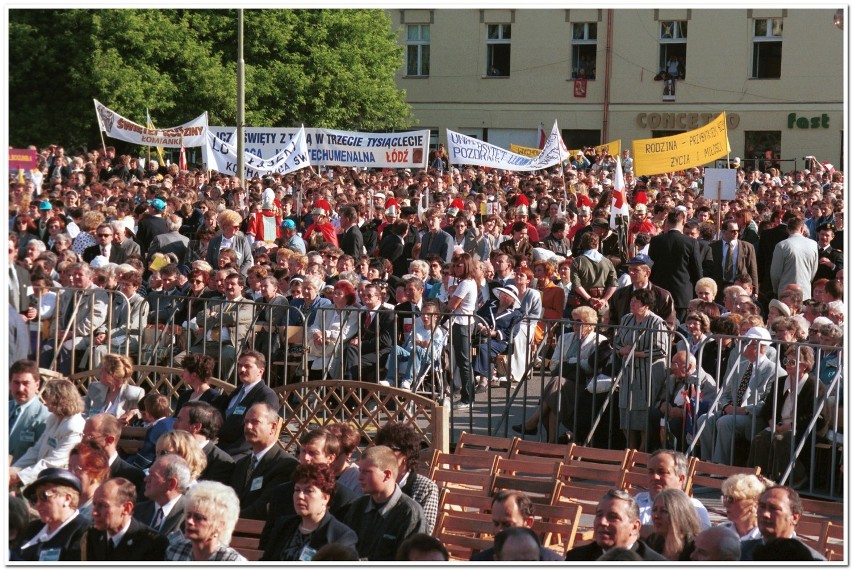 Tak Kalisz witał Jana Pawła II 4 czerwca 1997 roku. Zdjęcia