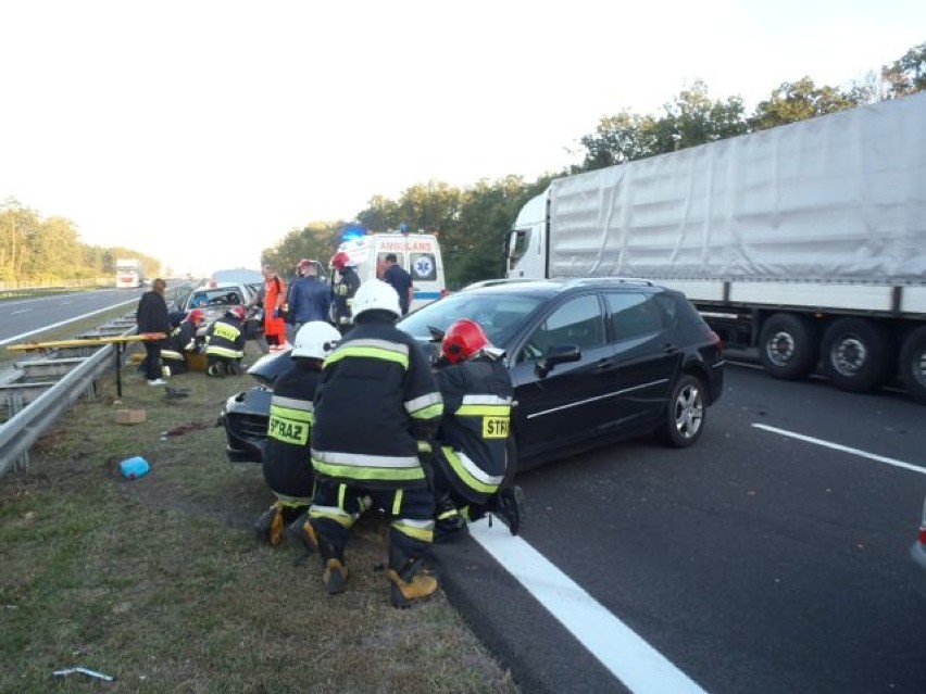 Gozdowo: Wypadek na autostradzie A2.